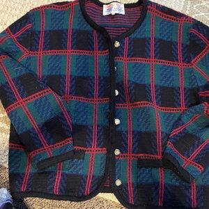 Tally Ho Red and Blue Striped Knit